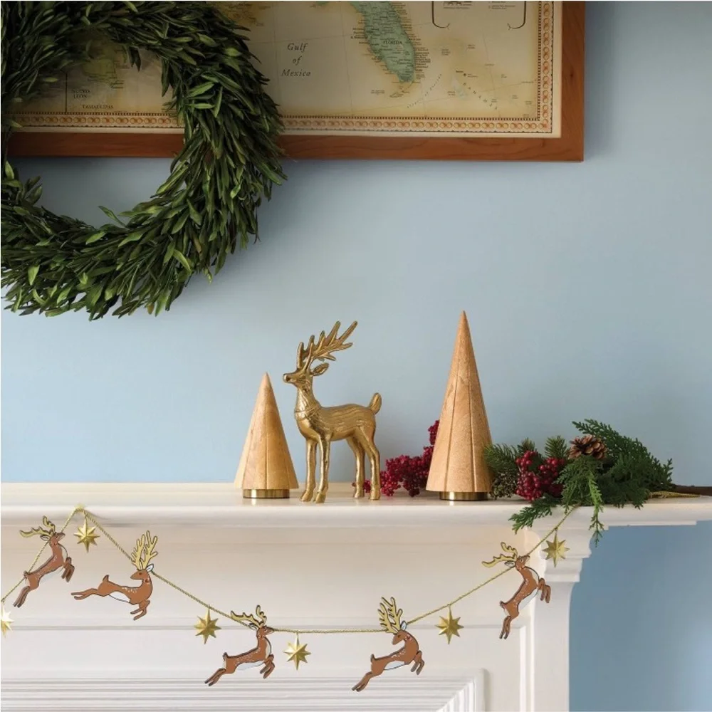 Christmas Metal Sitting & Standing Deer Gold - Threshold™